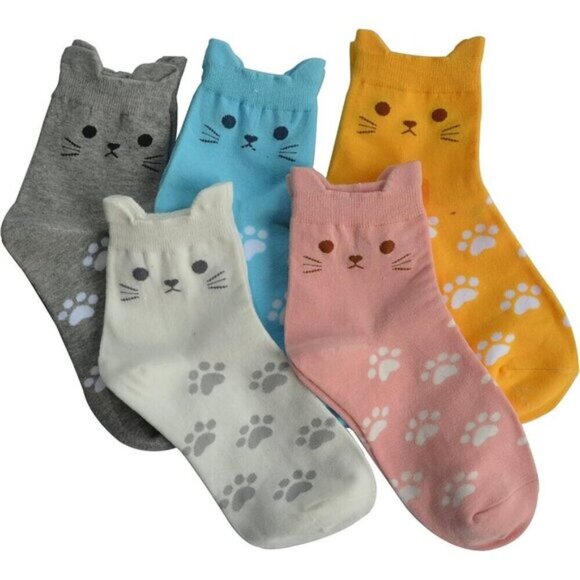 Jeasona Women’s Cute Cat Socks – Fun Animal Lover Gift for Women & Girls - Picture 8 of 9